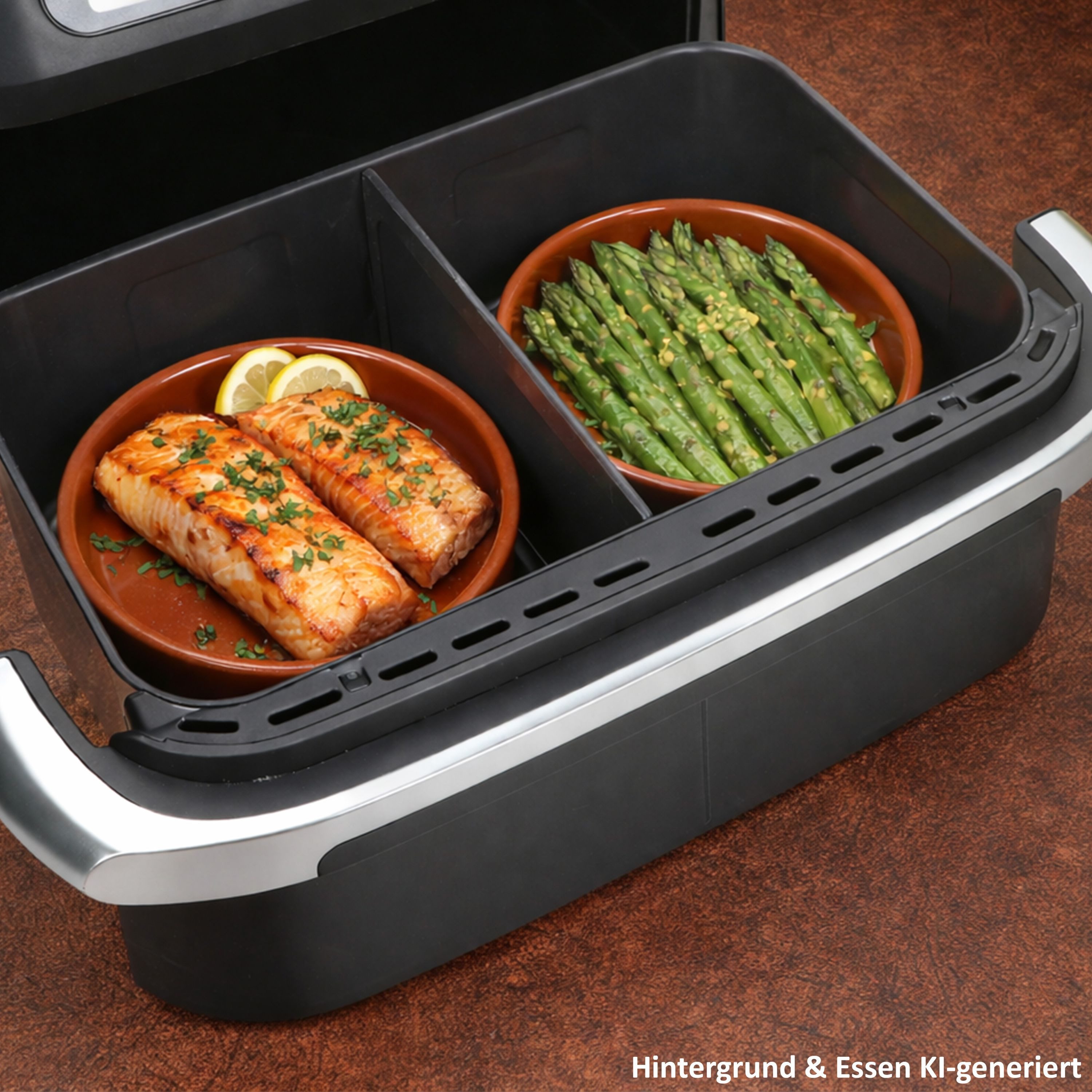 MamboCat Auflaufform MamboCat 6er Set Airfryer Tonschalen rund Ø16 cm 250ml Cazuela Tapas, Ton