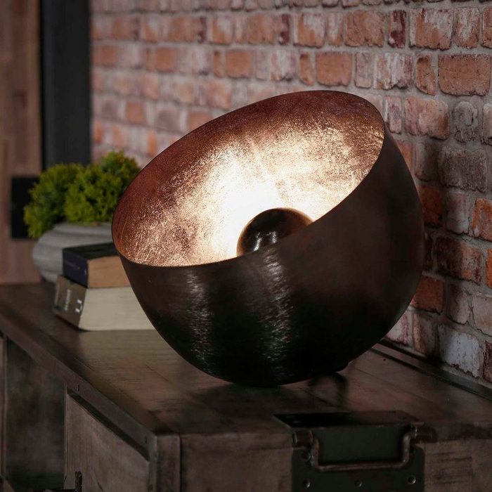 famlights Tischleuchte Tischleuchte Leonardo in Schwarz-glänzend E27 360mm keine Angabe Leuchtmittel enthalten: Nein warmweiss Tischleuchte Nachttischlampe Tischlampe