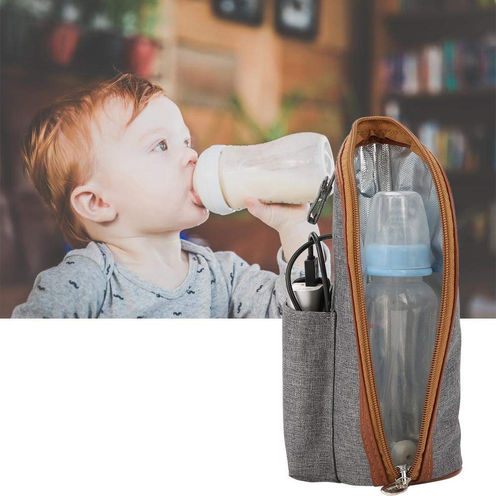 Jormftte Heizlüfter USB-Heizung,tragbare Baby Flaschenwärmer Milchwärmer Reisen Heizung