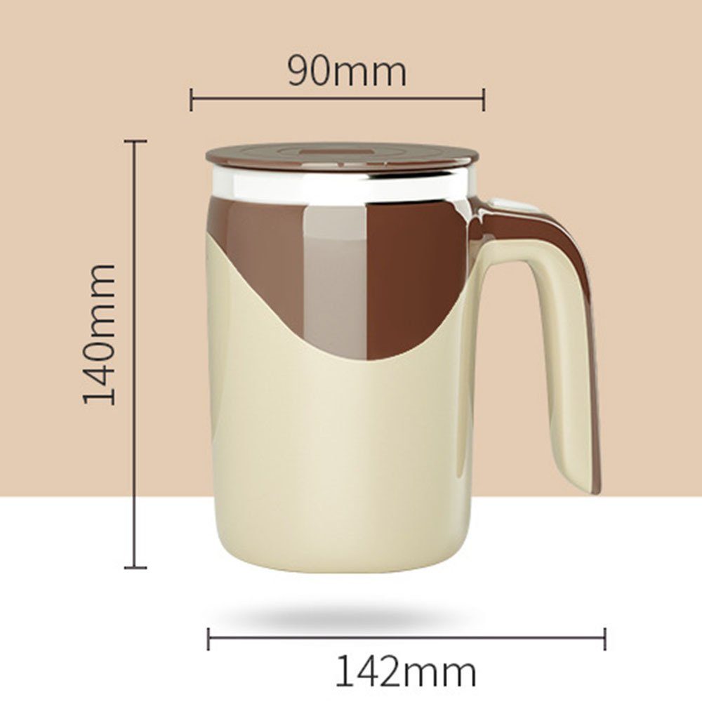 400 Ml rice Blusmart white Latte-Macchiato-Tasse Isolierung Intelligente Elektrische Kaffee-Shaker-Flasche,