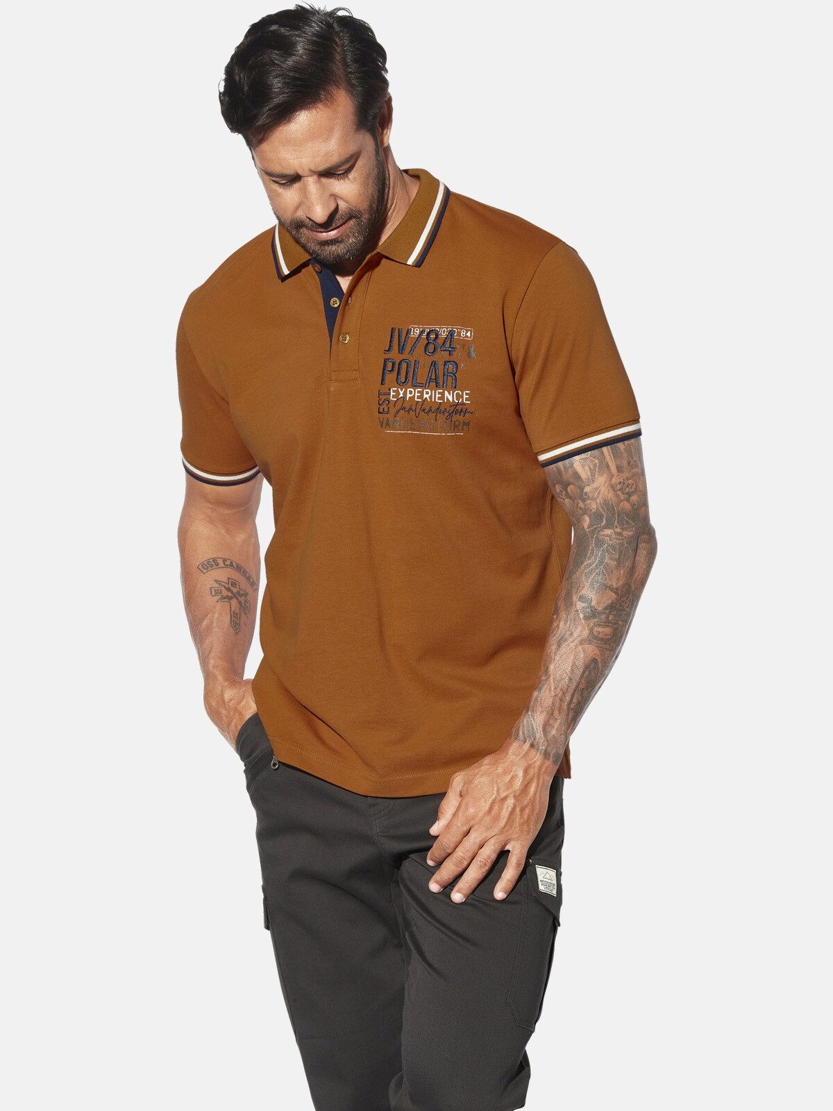 Jan Vanderstorm Poloshirt FRETU mit nordischen günstig online kaufen