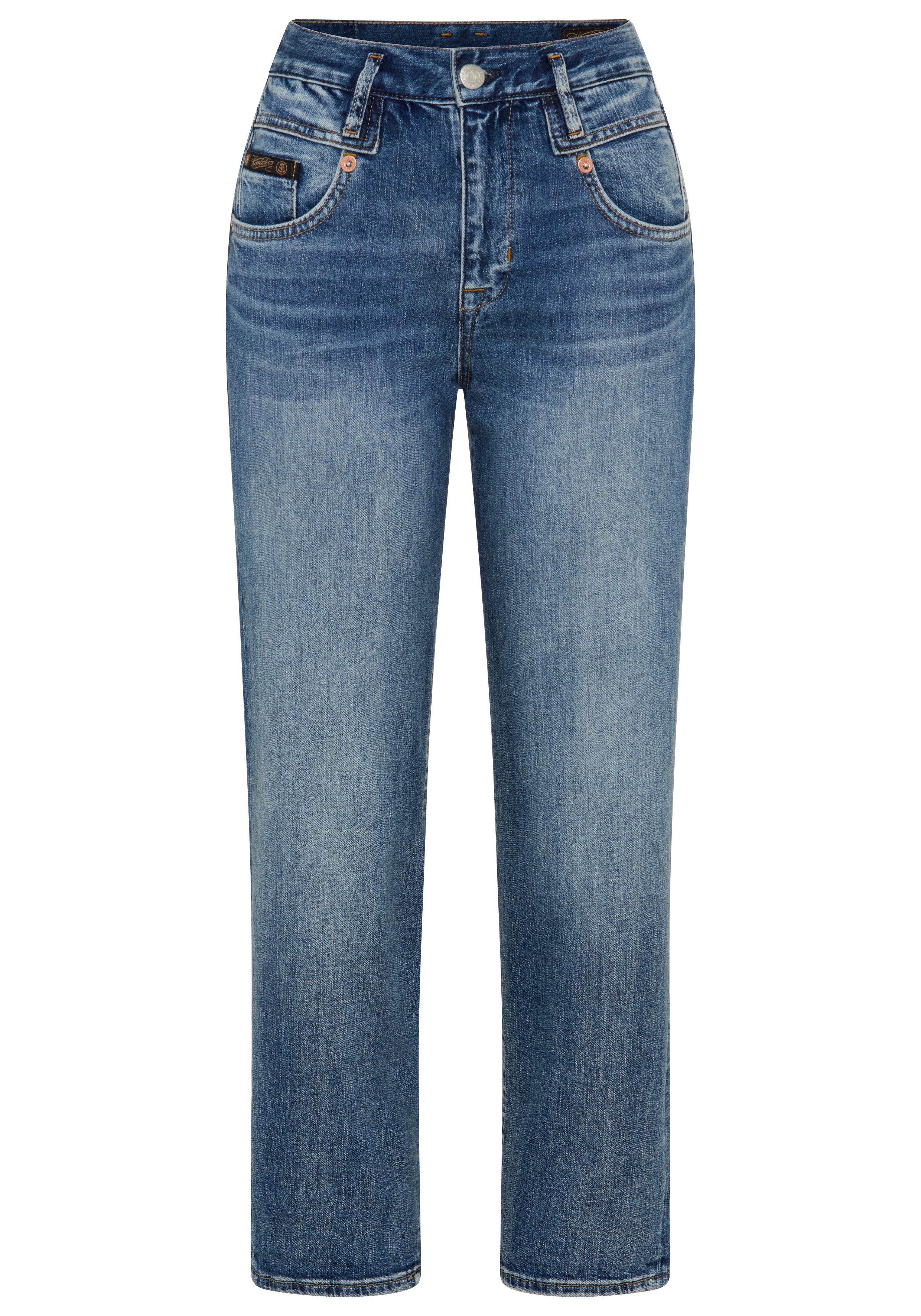 Herrlicher Straight-Jeans Breezy Cropped Denim in 7/8-Länge, High Waist – Bild 4 von 5