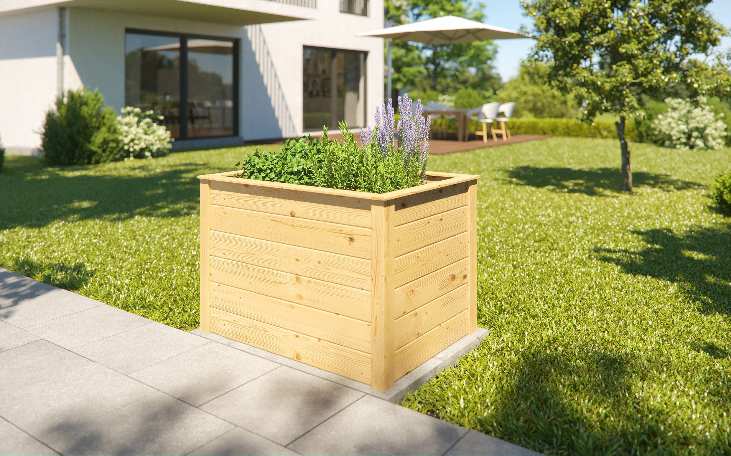 weka Hochbeet WEKA Element-Hochbeet Modular, in Naturbelassen