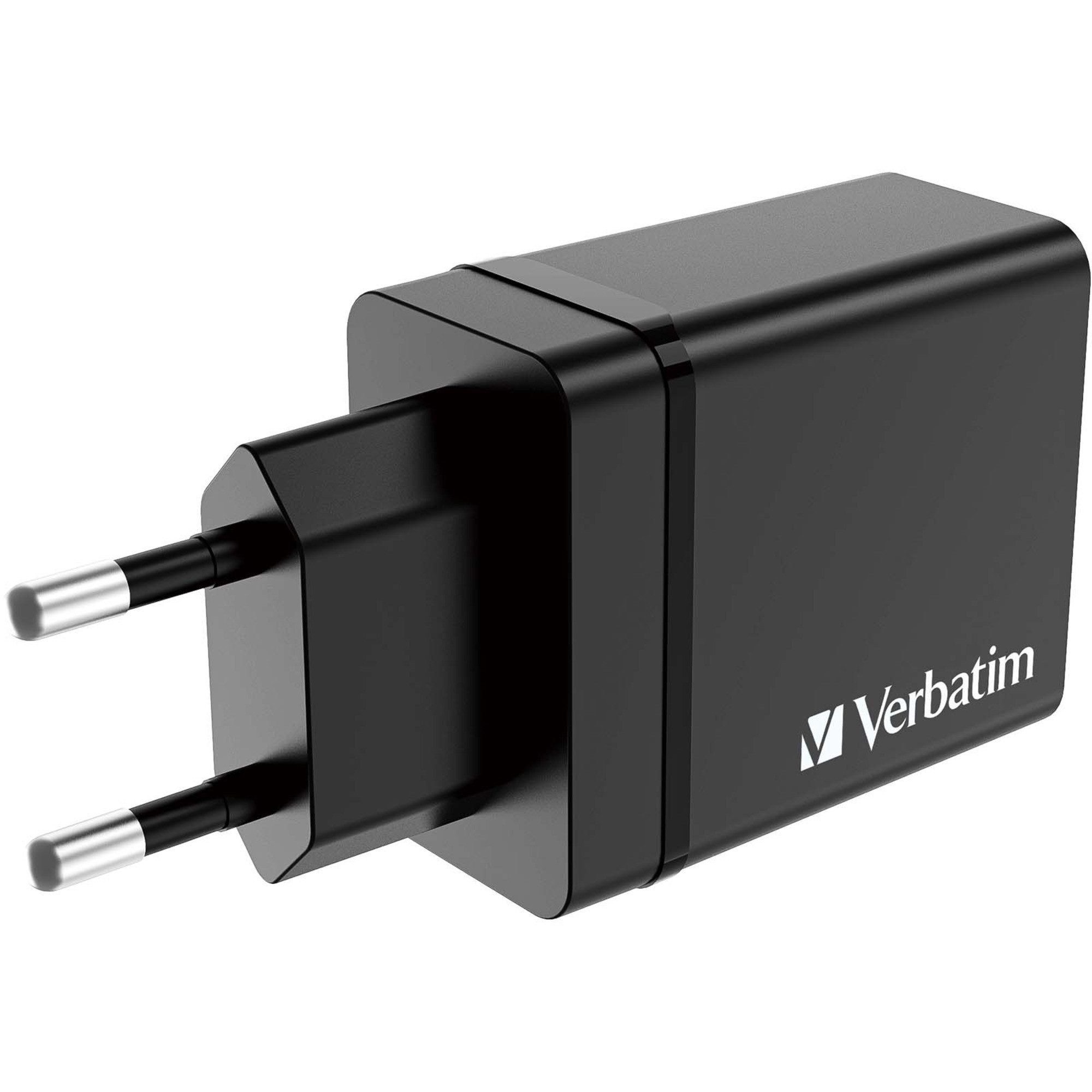 Verbatim Ladegerät 30W, 1x USB-C, 3x USB-A, (PD Reiseadapter