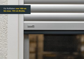 SCHELLENBERG Insektenschutz-Fensterrahmen Insektenschutz-Schiebefenster, Fliegengitter, (Packung, 1-St), aus Fiberglasgewebe, ohne bohren, 75 x 100-193 cm