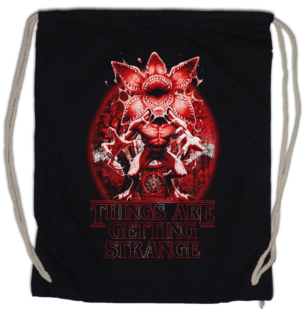 Urban Backwoods Turnbeutel Things Are Getting Strange Turnbeutel Eleven 80s Eighties Stranger (1-tlg), Horror Joyce Jane Kids