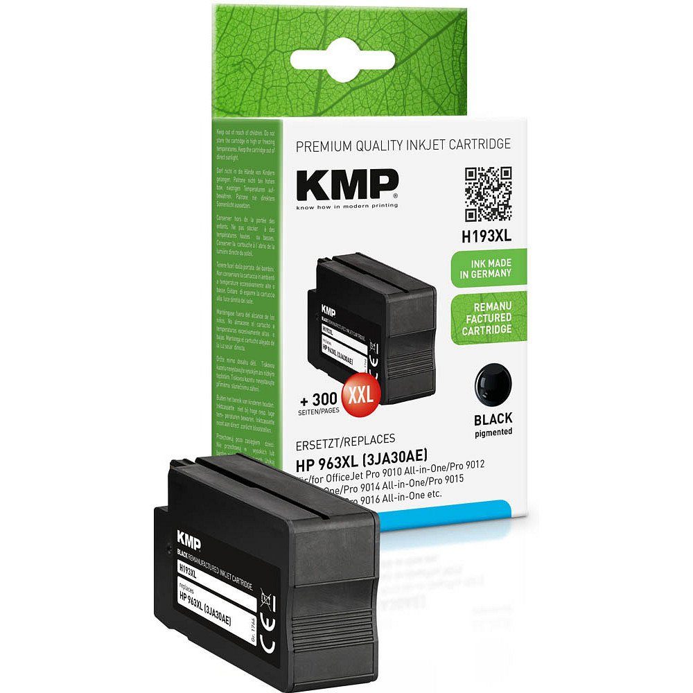 KMP 1 Tinte H193XL ERSETZT HP 963XL - black Tintenpatrone (1 Farbe, 1-tlg)