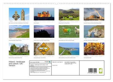 CALVENDO Wandkalender Ireland - landscape and culture / UK-Version (Premium-Calendar 2023 DIN A2 Landscape)
