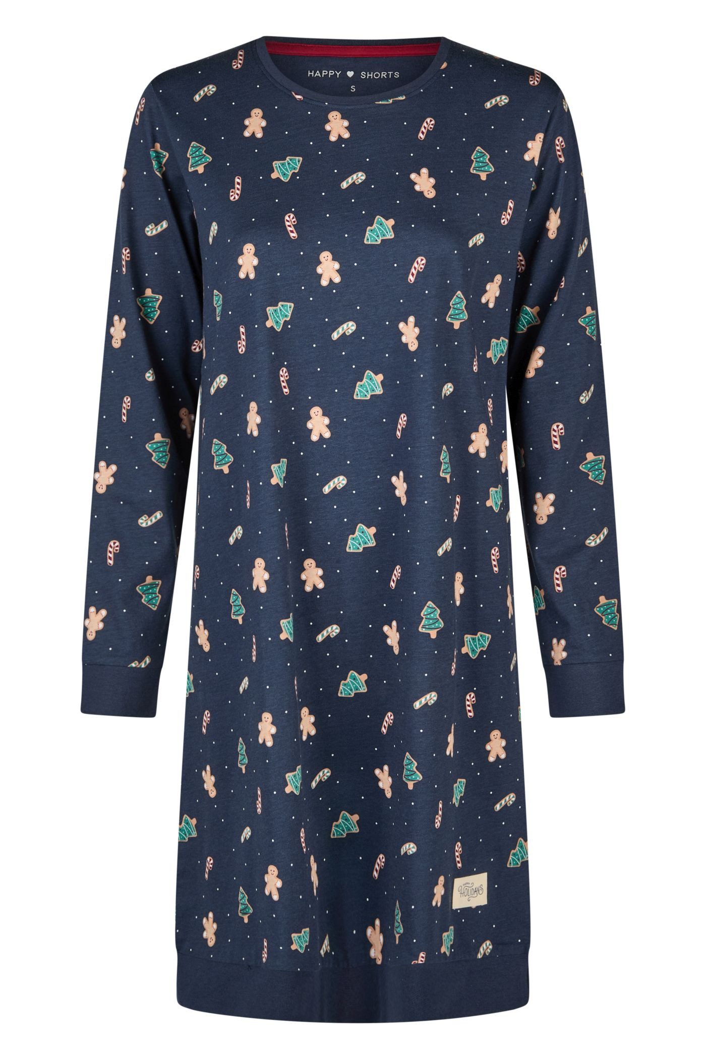 HAPPY SHORTS Schlafanzug Happy Shorts Sleepshirt Knielang Bequem und modisc günstig online kaufen