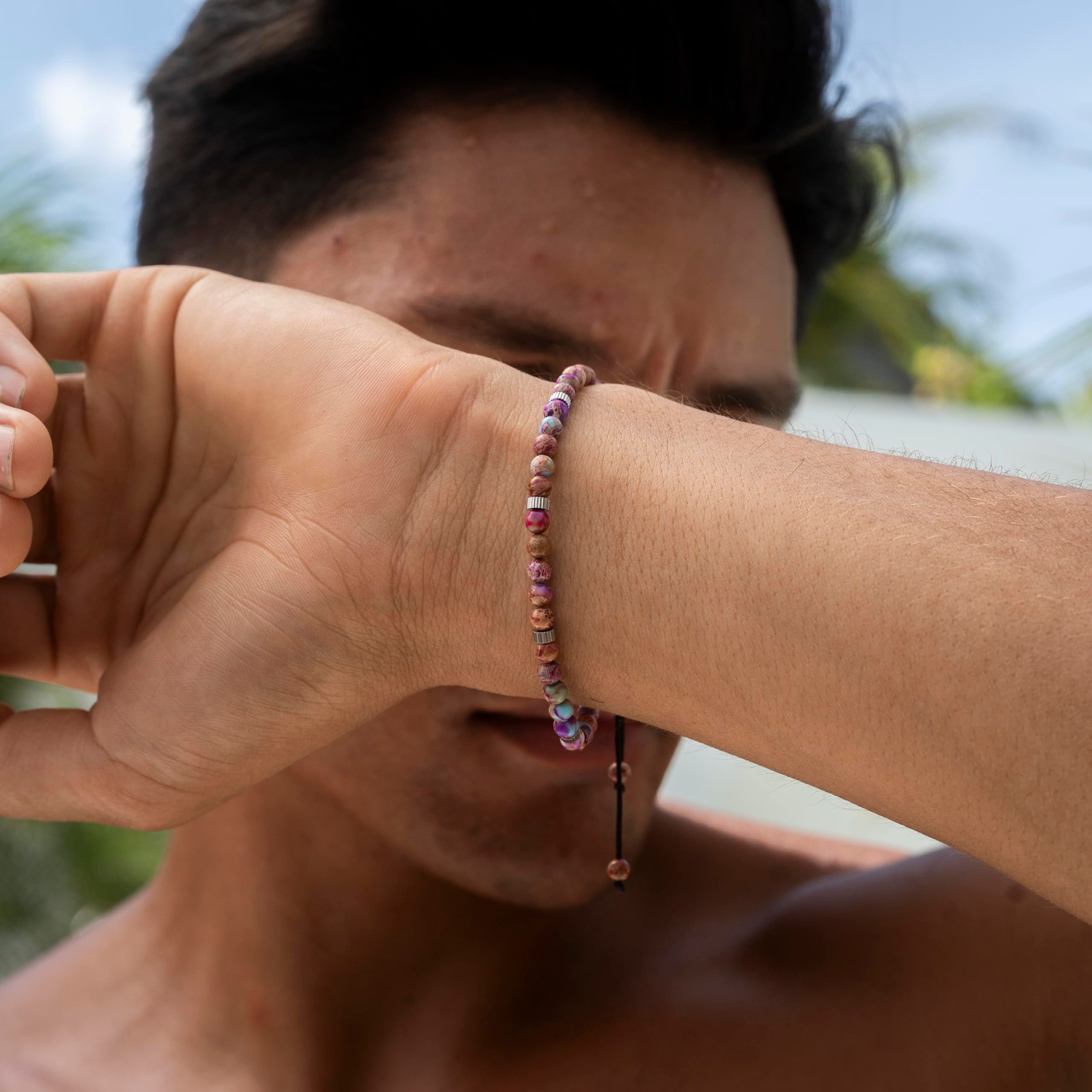 Made by Nami Perlenarmband Chakra Armband Herren Boho Perlen für Männer, Wa günstig online kaufen