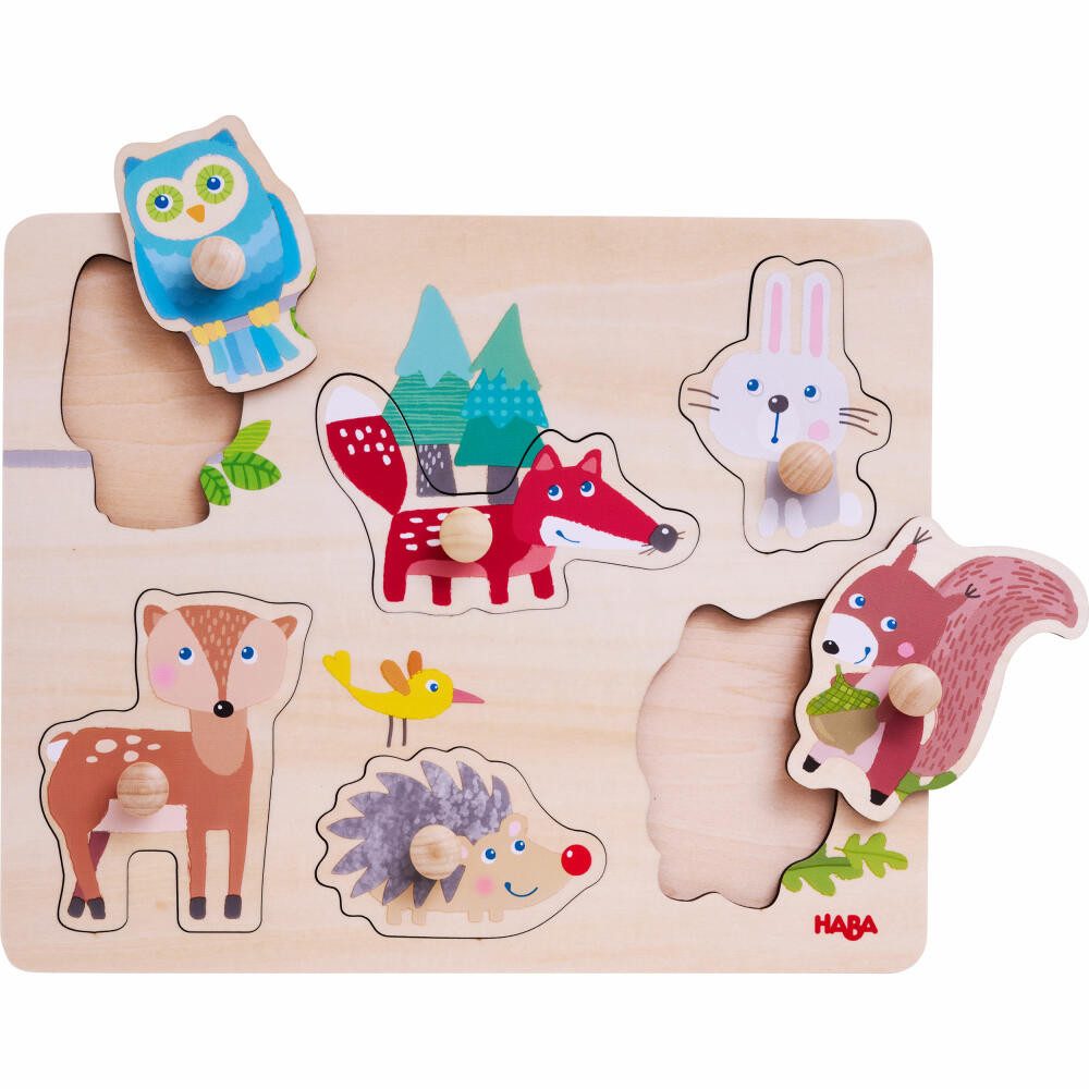 Haba Puzzle Waldtiere, 6 Puzzleteile