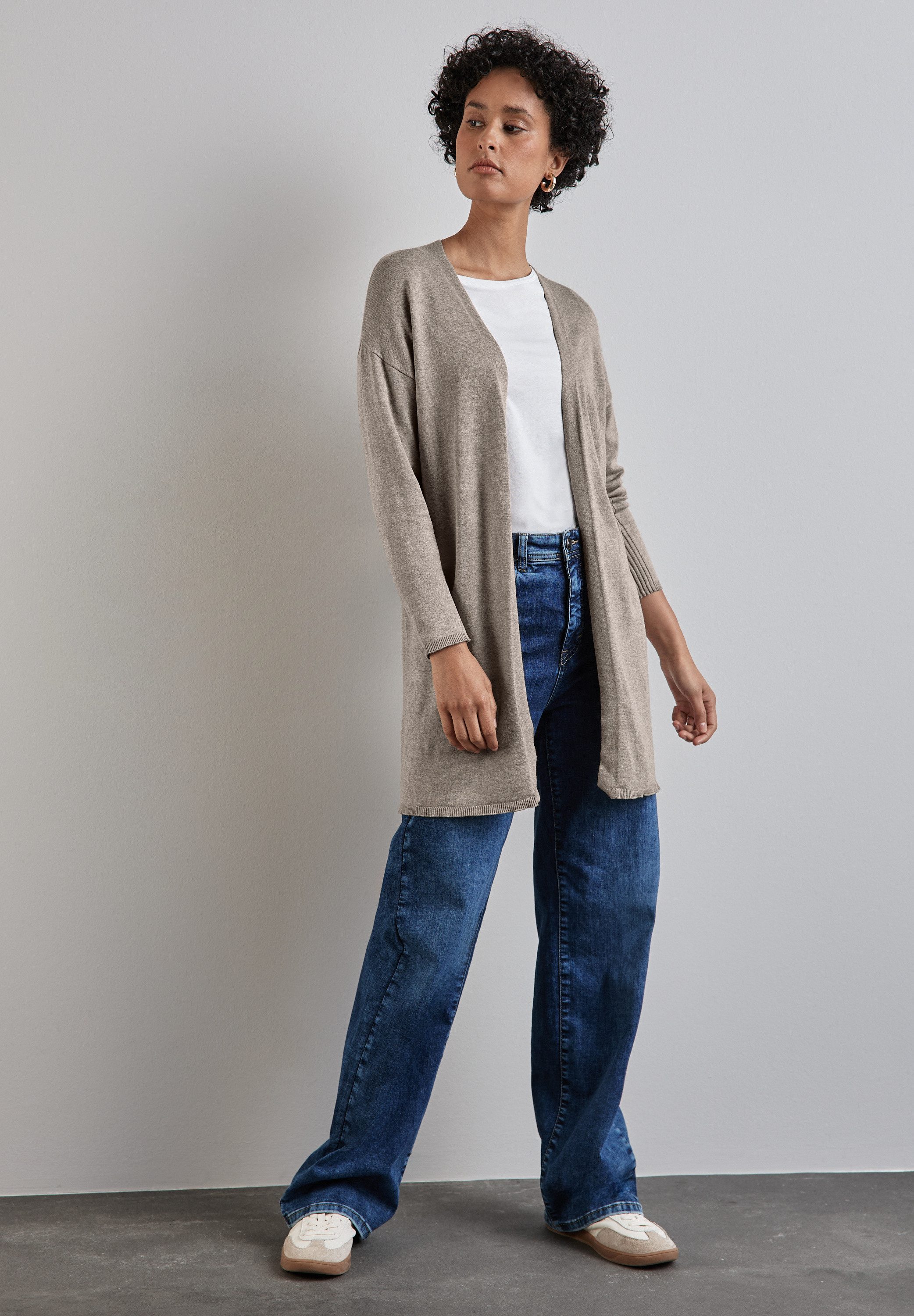 STREET ONE Strickjacke verschlusslos