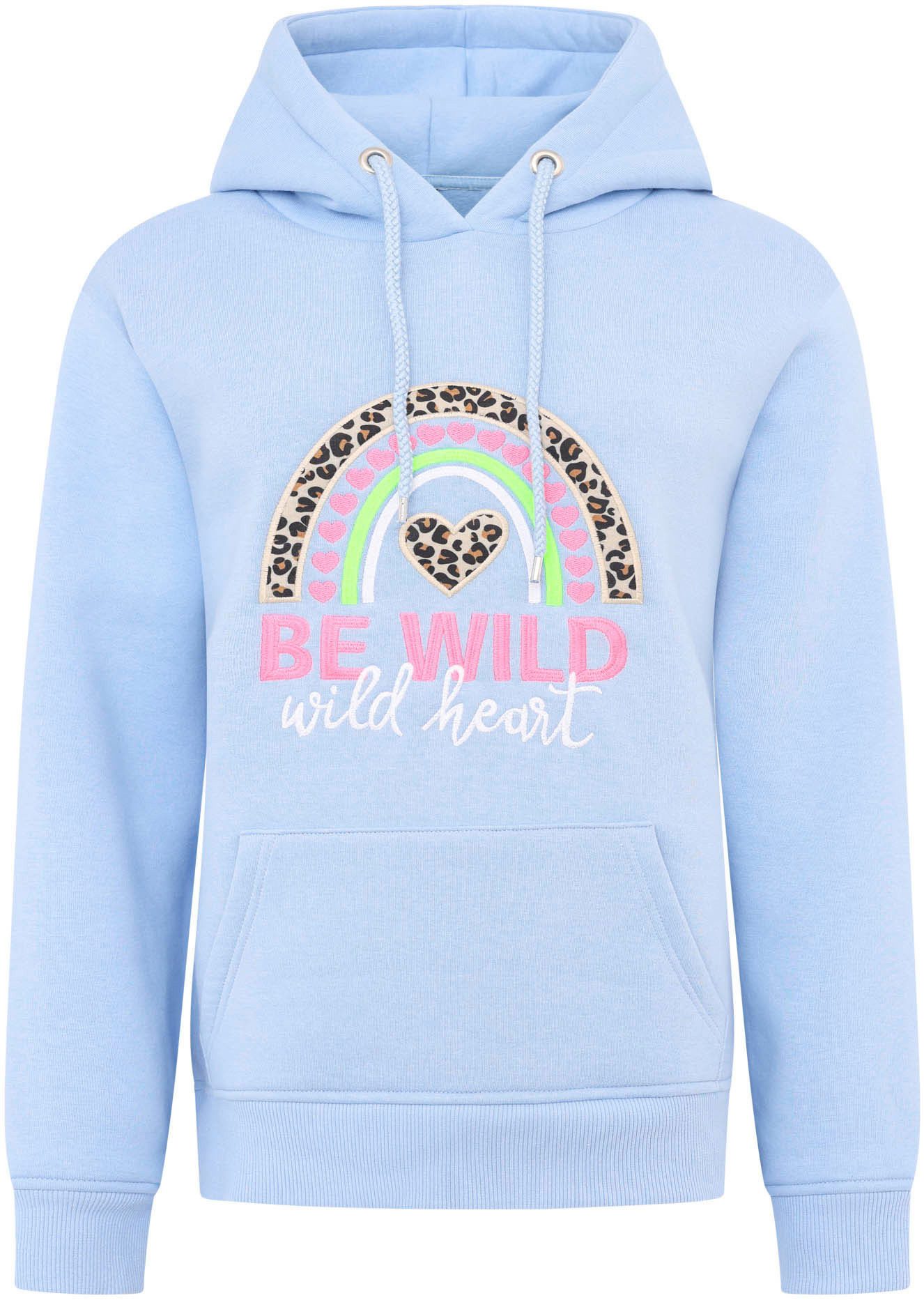 Zwillingsherz Hoodie Hoodie "Nicki" Regenbogen Print, günstig online kaufen
