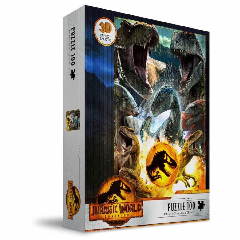 SD Toys Puzzle Jurassic World Dinosaurs 3D puzzle 100pcs, Puzzleteile