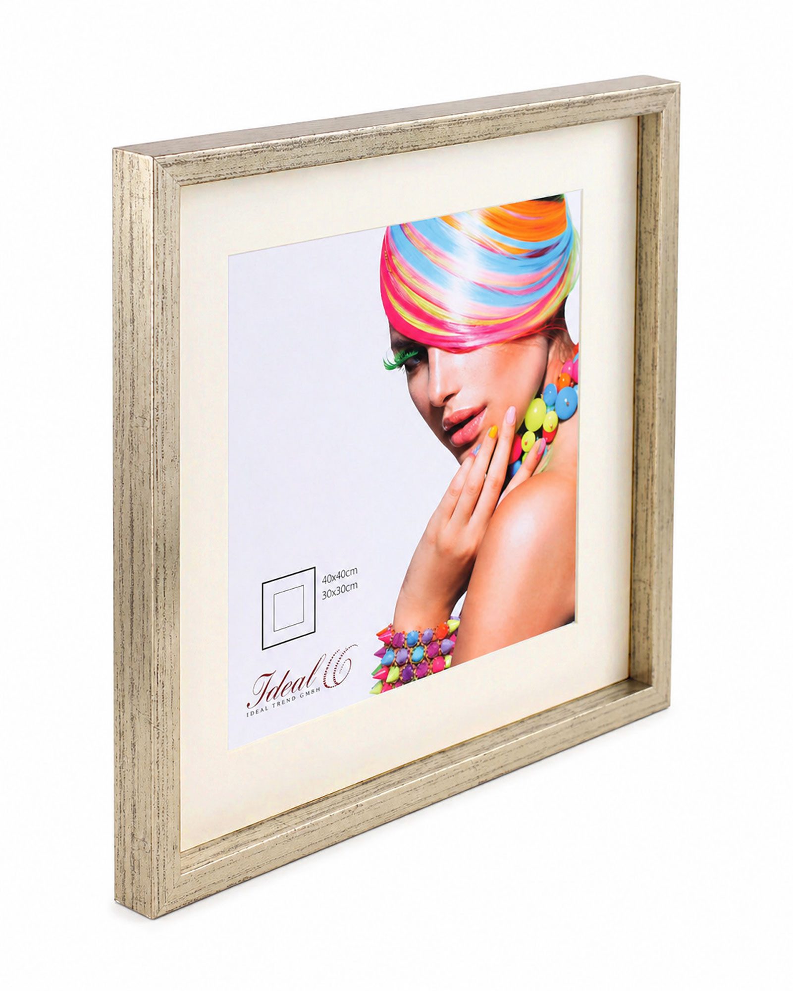IDEAL TREND Bilderrahmen 3D Objektrahmen Holz Bilderrahmen quadratisch Wanddeko Collage Poster, für 1 Bilder (1 St), Natürliche Holzmaserung sichtbar, leichte F – Bild 4 von 5