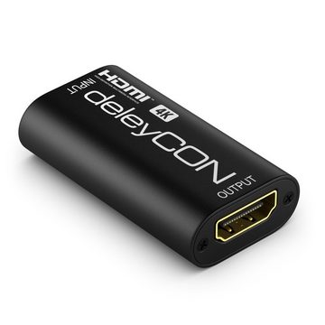 deleyCON deleyCON HDMI Repeater Signal Verstärker HDMI Verstärker 4k@30Hz UHD HDMI-Kabel