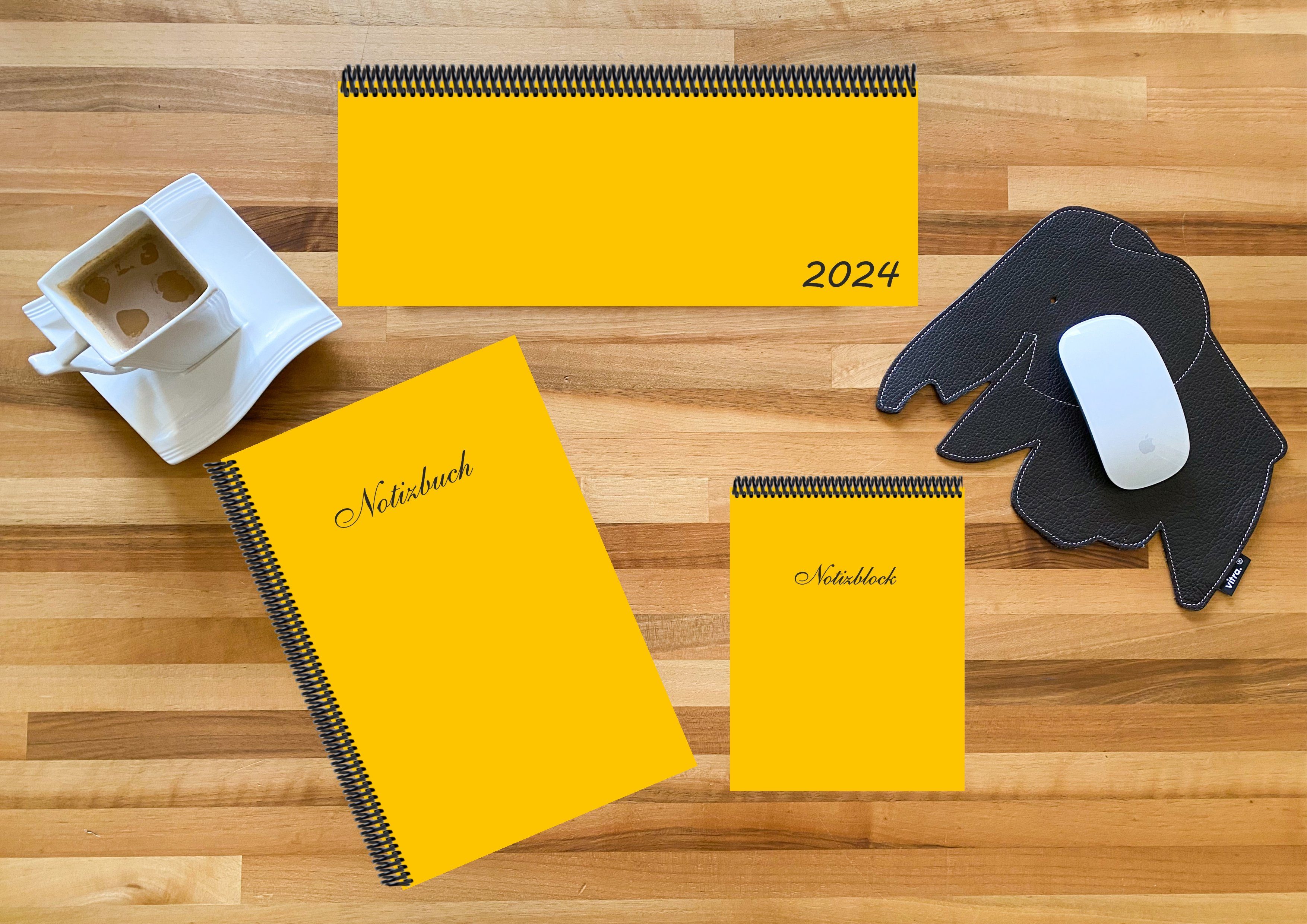E&Z Verlag Gmbh Schreibtischkalender Schreibtisch - Set 2024 in 53 verschiedenen Farben