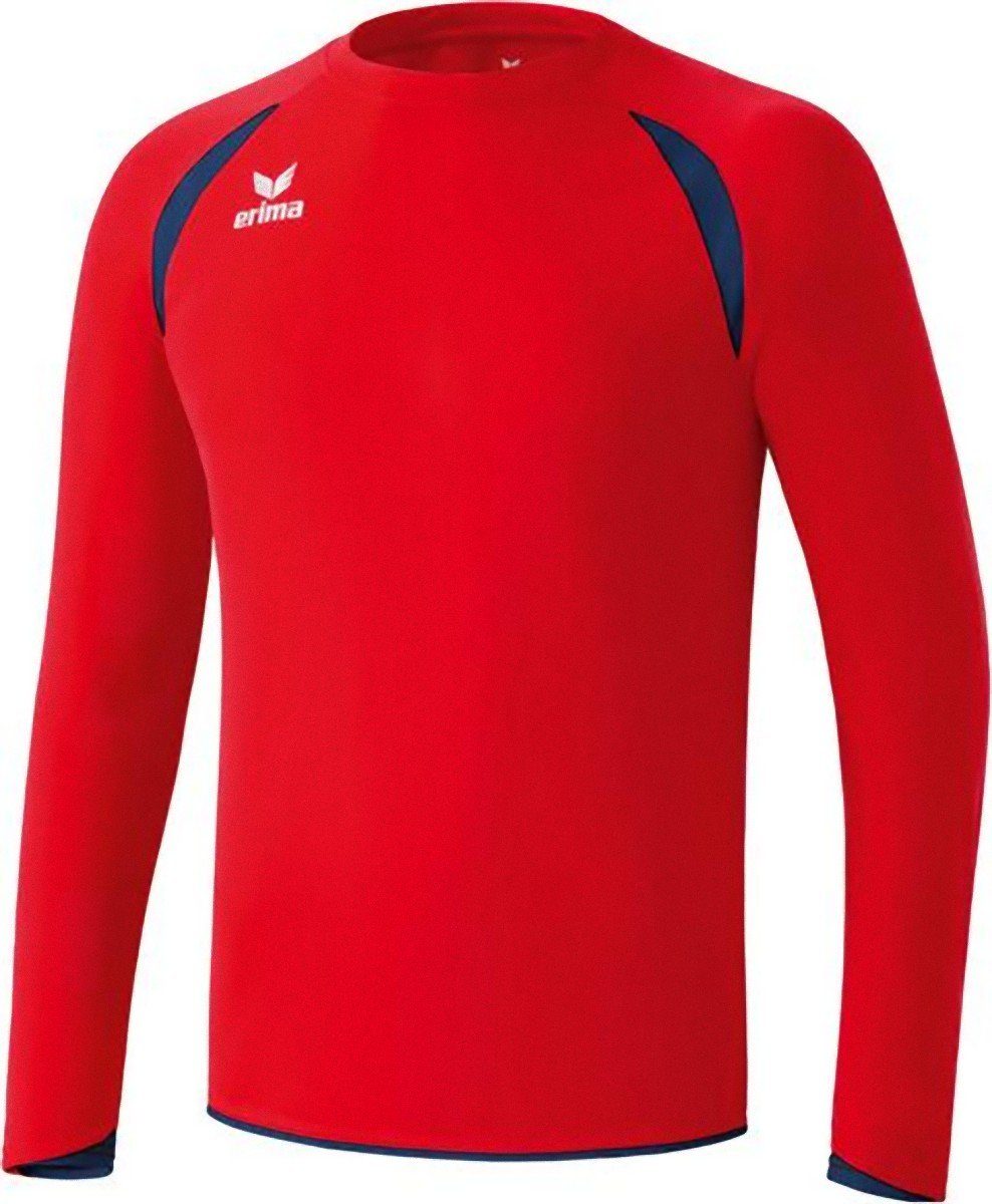 Erima Laufshirt TANARO Trikot Langarm Sportshirt T-Shirt Fussball Funktionsshirt Shirt Rot