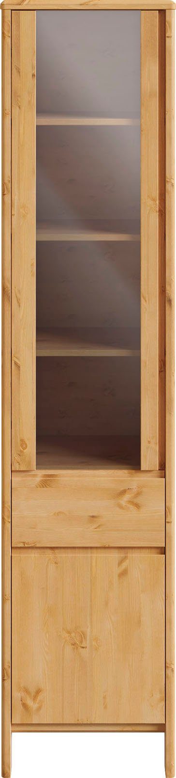 außerordentlich 2 Home Türen Vitrine Höhe Luven Massivholz, und natur 1 affaire Schublade cm, 192