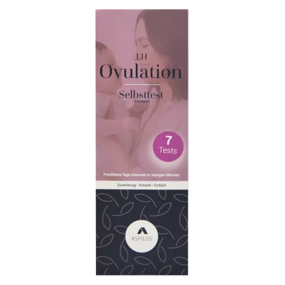ASPILOS Fertilitätsset Ovulation / Fruchtbarkeitstest (Frau) - Selbsttest für Zuhause (7 Stüc