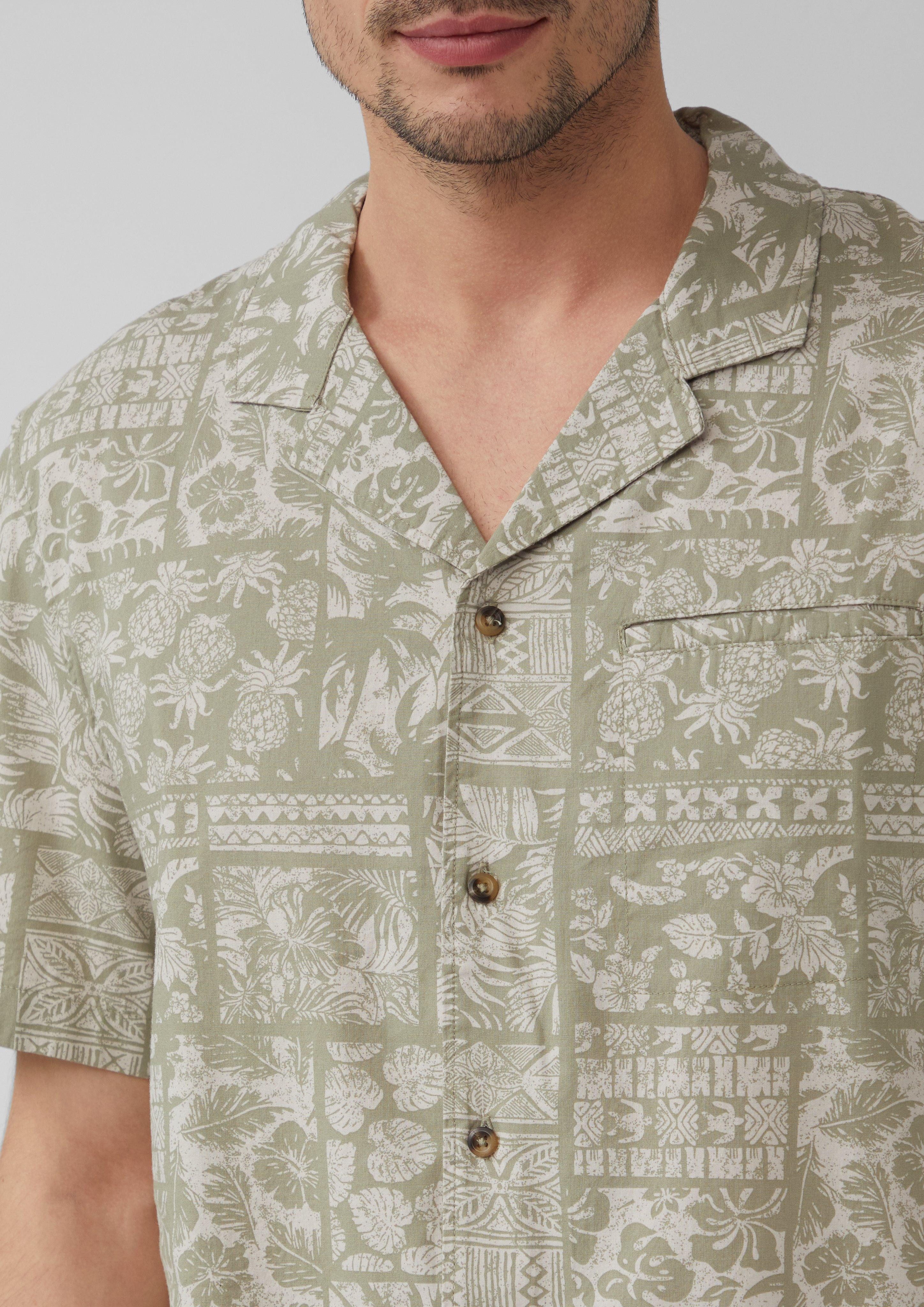 s.Oliver Kurzarmhemd Resort Fit: Kurzarmhemd aus günstig online kaufen