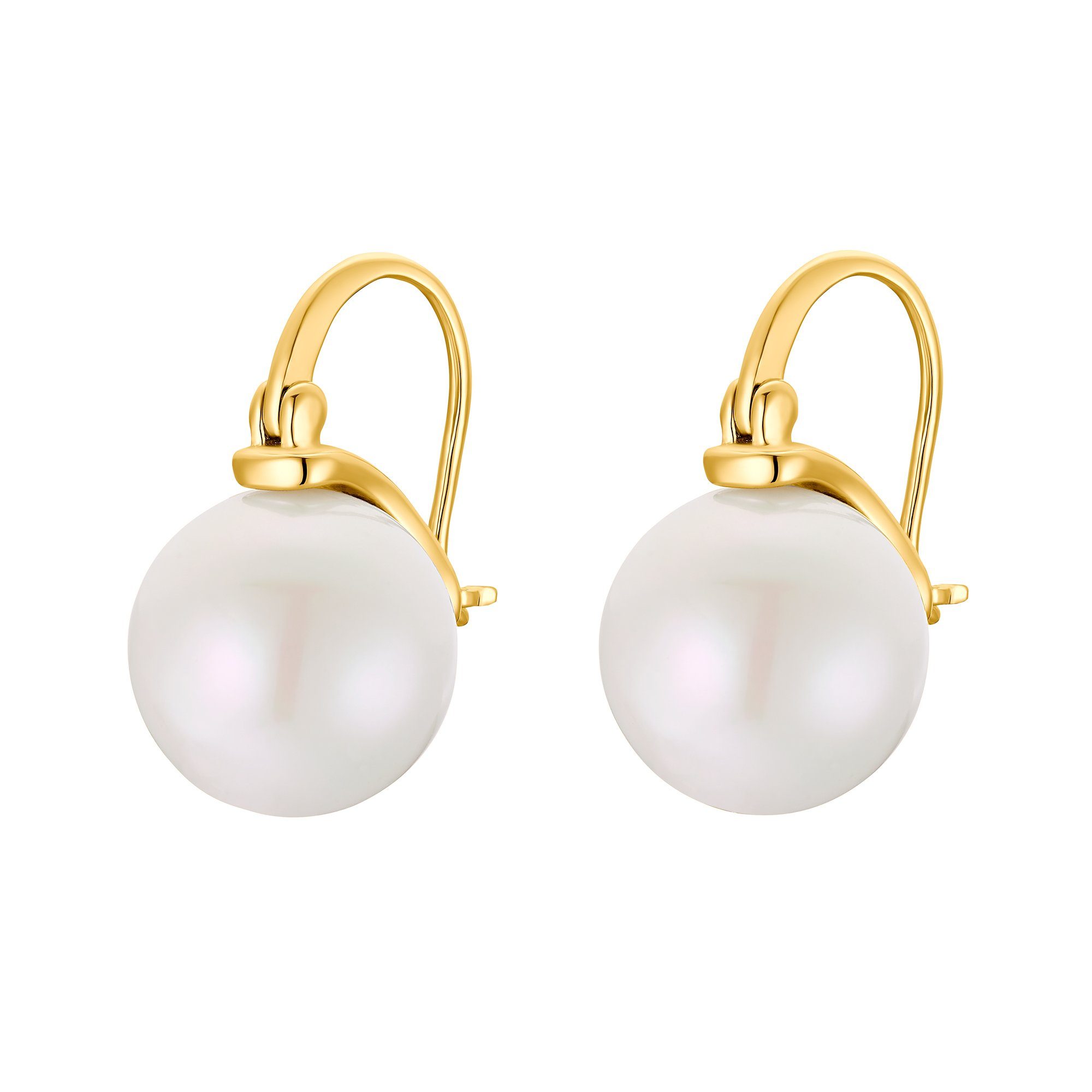 Heideman Paar Ohrstecker Ila poliert (Ohrringe, inkl. Geschenkverpackung), mit Perle goldfarben