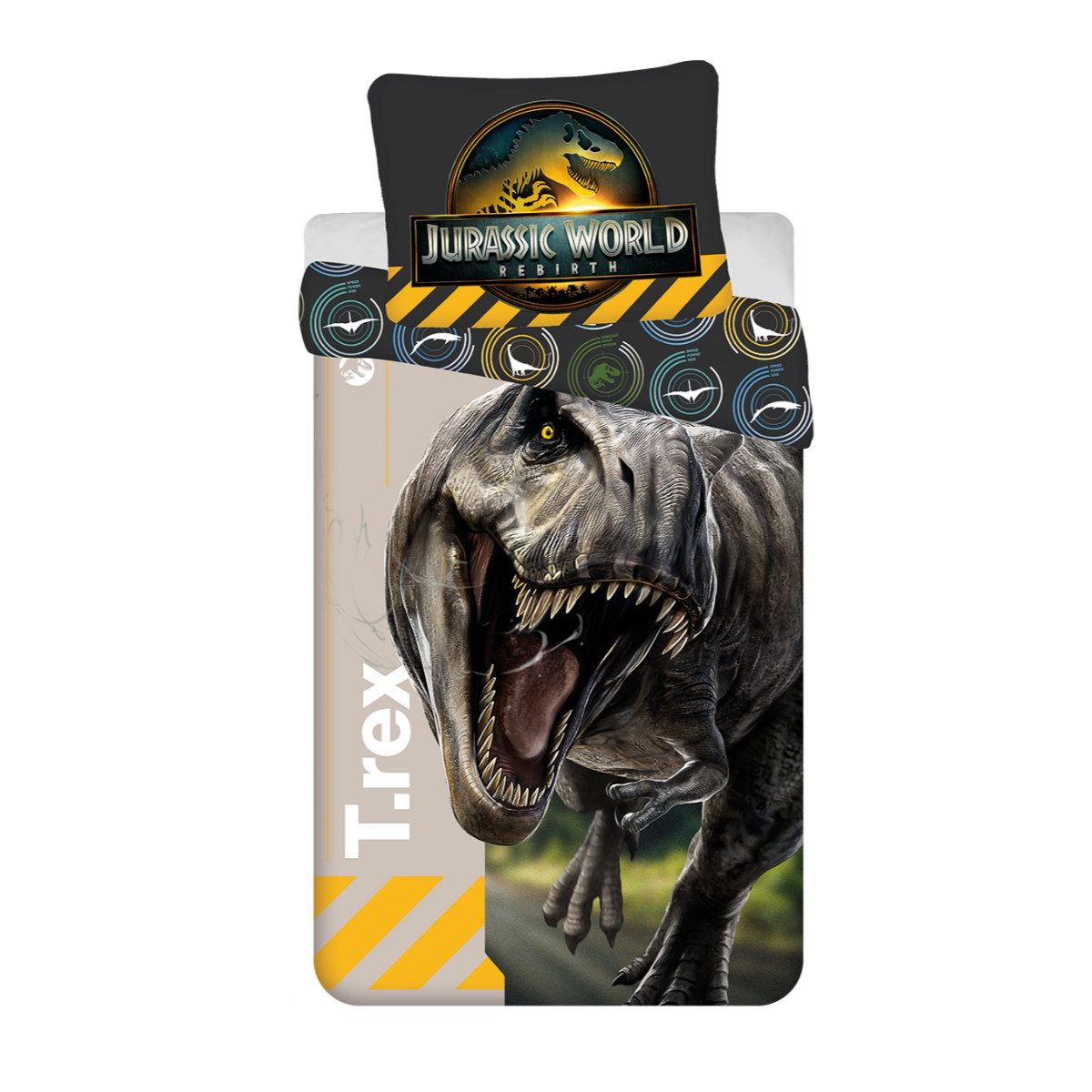 Jurassic World Bettwäsche Bettwäsche Set 140 × 200 cm mit Kissenbezug 70 × 90 cm Baumwolle, 2 teilig