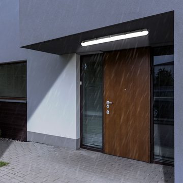 V-TAC Deckenleuchte, Leuchtmittel inklusive, Kaltweiß, Tageslichtweiß, LED Wannen Leuchte Lager Hallen Garagen Decken Lampe Tageslicht Feucht