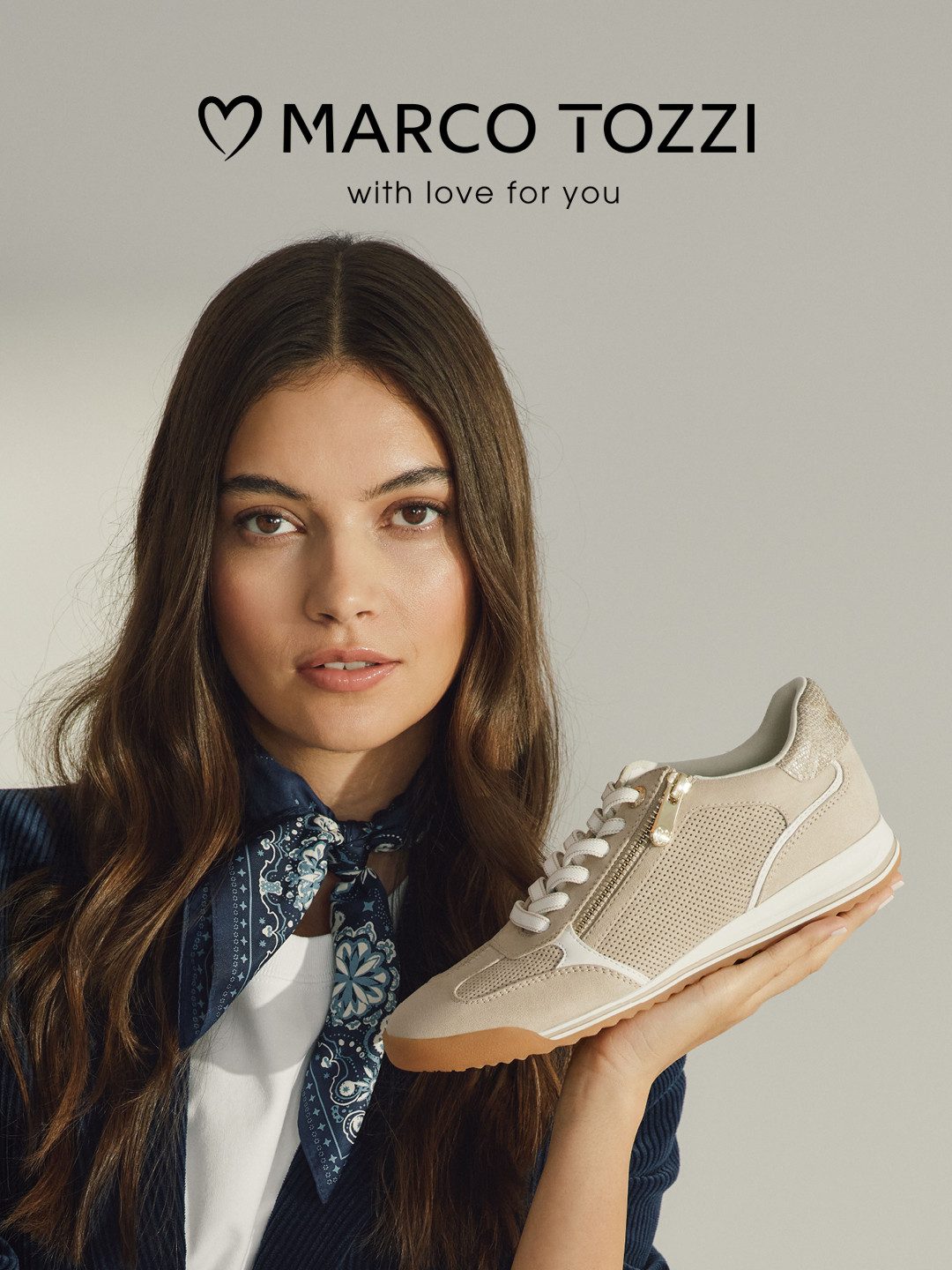 MARCO TOZZI Keilsneaker Freizeitschuh, Schnürschuh mit angesagtem Animal-Prints