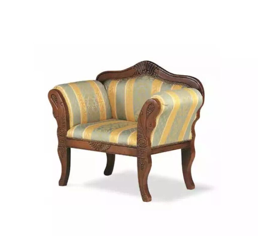JVmoebel Italy Polstermöbel Made Neu Sessel Sessel (1-St), Designer Klassischer Einsitzer Wohnzimmer in