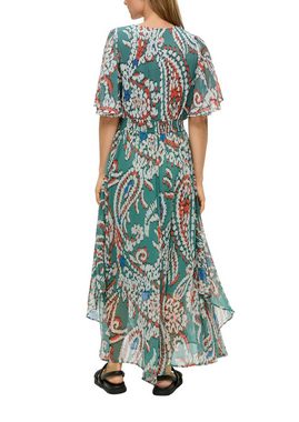 s.Oliver Midikleid - Kleid mit Print - Sommerkleid - Kurzarmkleid