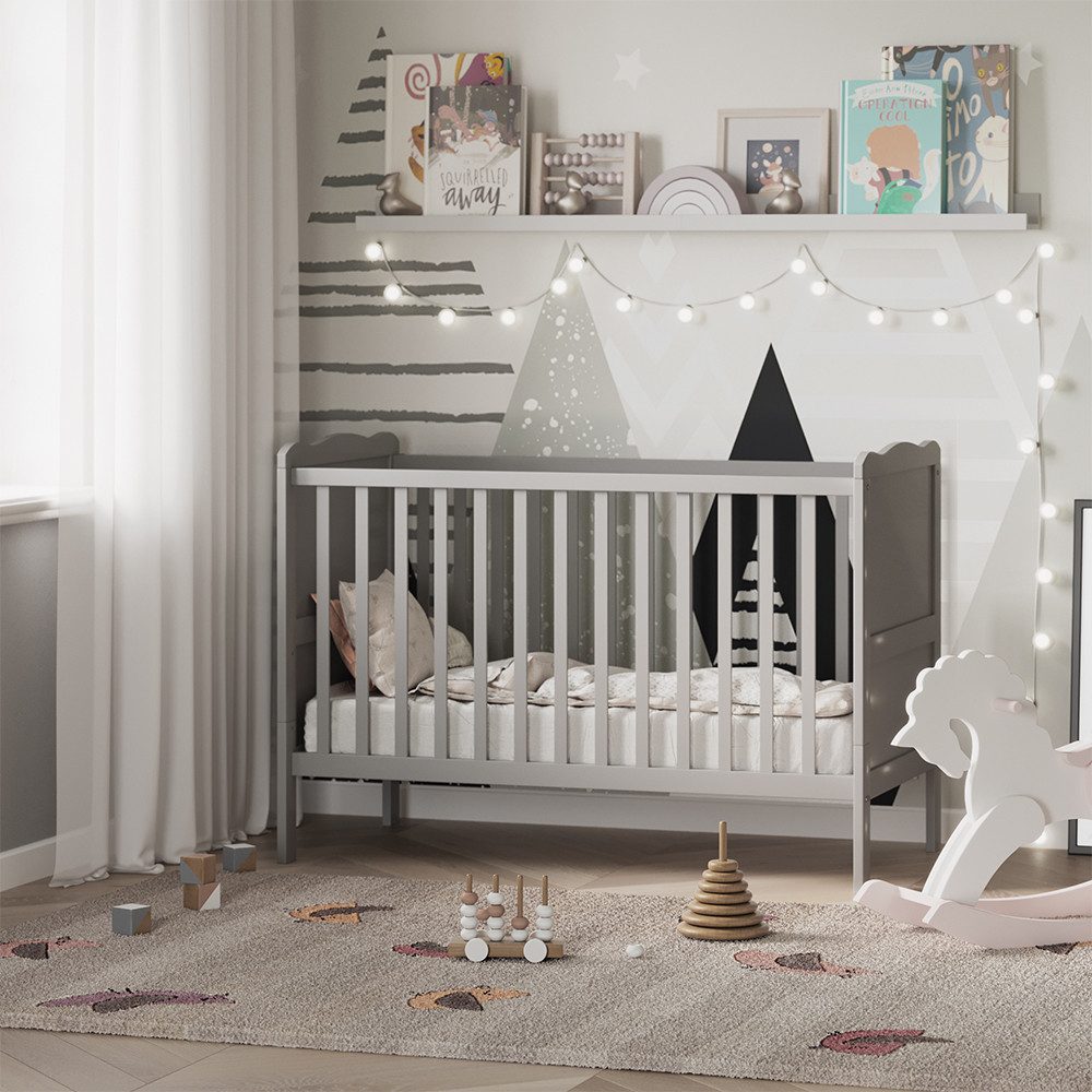 VitaliSpa® Babybett Tobi, Grau, 60x120 cm günstig online kaufen