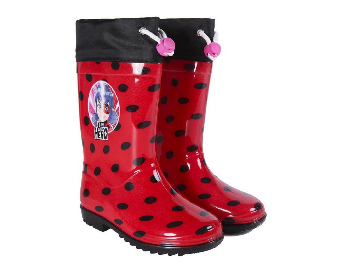 Miraculous - Ladybug Regenstiefel Wasserdichte Gummistiefel für Kinder Gummistiefel