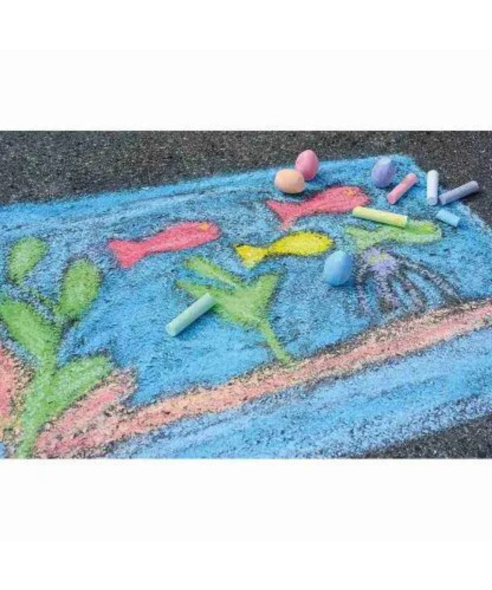 Eberhard Faber Kreidemarker EBERHARD FABER Straßenmalkreide farbsortiert 20 St., (Packung, 20-tlg., Straßenmalkreide), Für Kinderspaß