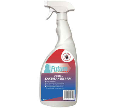 FUTUM Insektenspray Kakerlaken Spray Schaben Spray Küchenschaben Abwehr, 0.75 l, auf Wasserbasis, geruchsarm, brennt / ätzt nicht, mit Langzeitwirkung