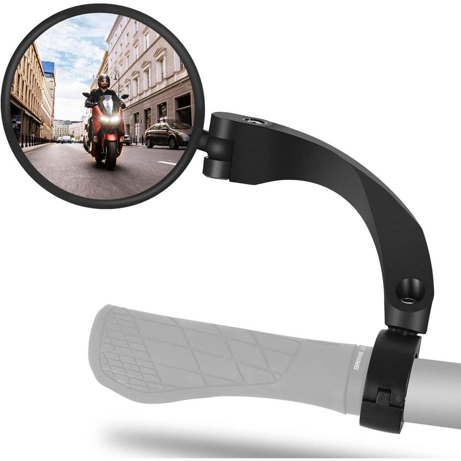 LuxusKollektion Fahrradspiegel Fahrradspiegel Lenker 18-26MM HD 360 Grad Drehbar Rückspiegel E-bike