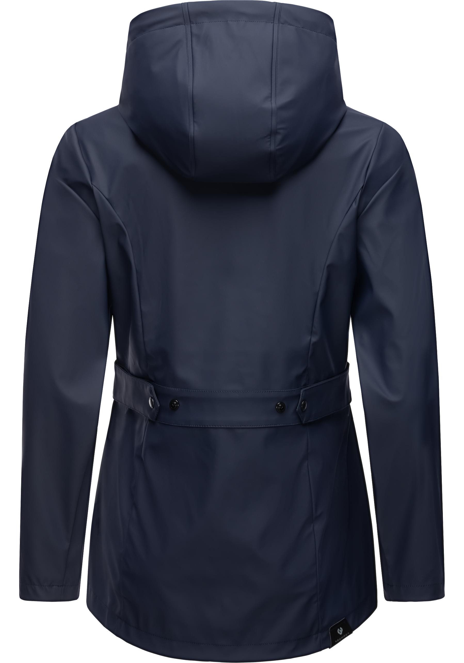 Ragwear Regenjacke YM-Marge stylische Übergangsjacke mit großer Kapuze