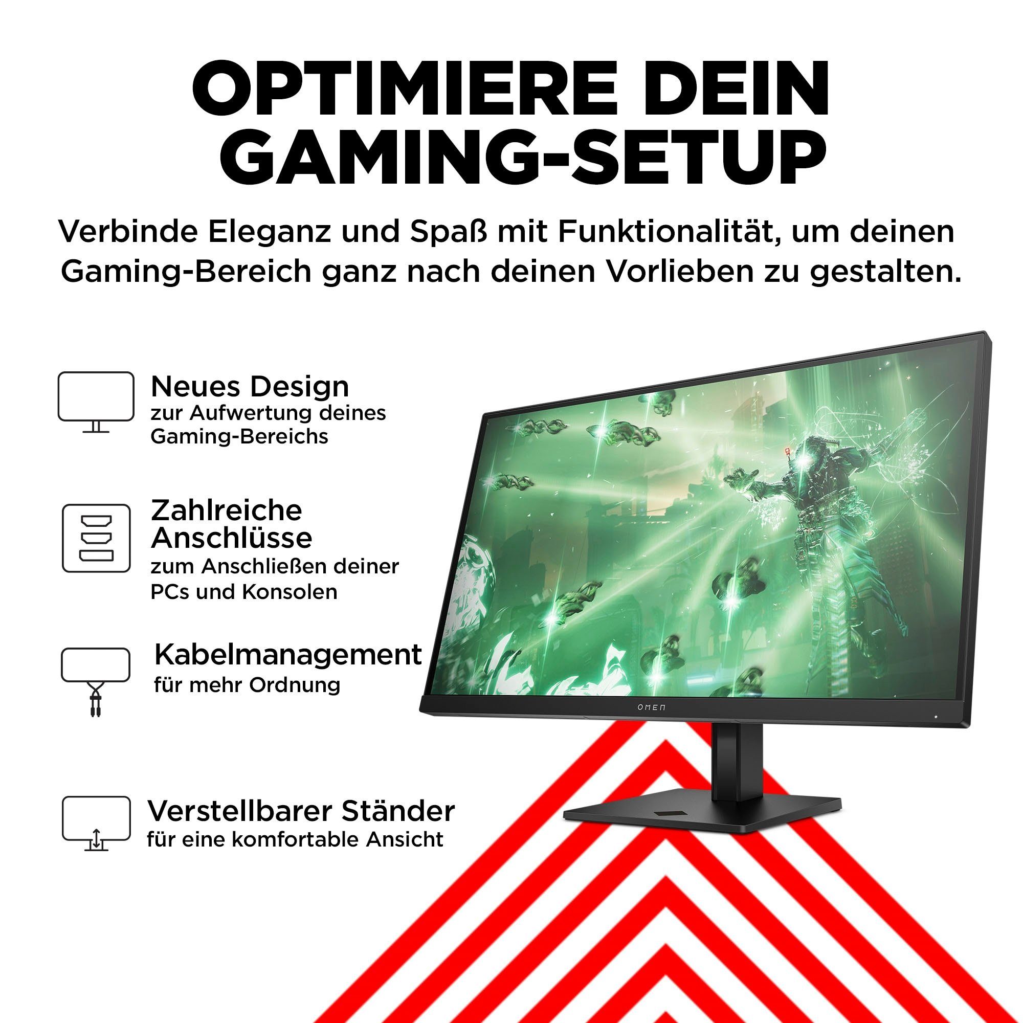 165 Gaming-Monitor IPS) HP (HSD-0156-A) 1440 1 ", ms Reaktionszeit, QHD, (68,6 x 2560 cm/27 OMEN Hz, px, 27q