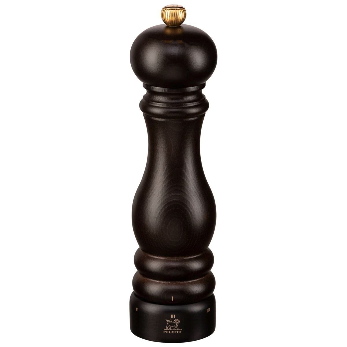 PEUGEOT Gewürzmühle PARIS Pfeffermühle Buchenholz Schokolade 22 cm