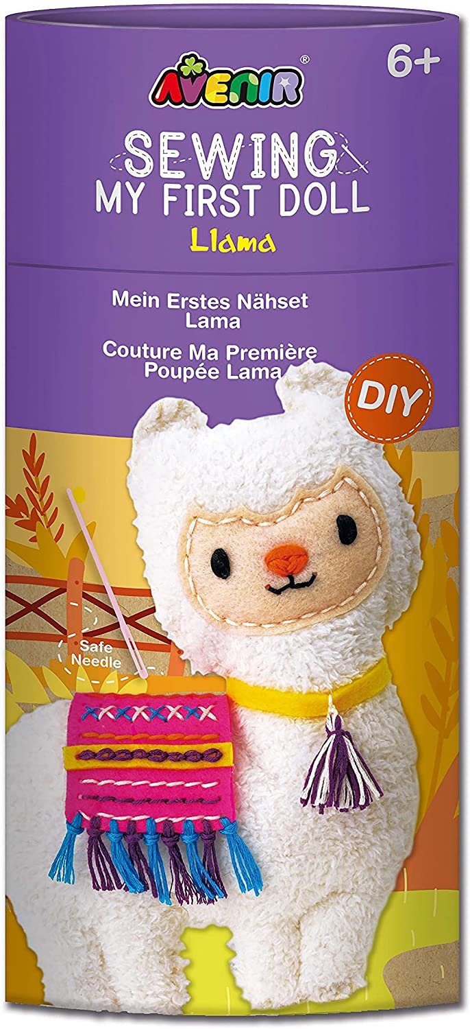 Carletto Kreativset Nähset Lama - Bastelset für Kinder (Mein erstes Nähset Lama)