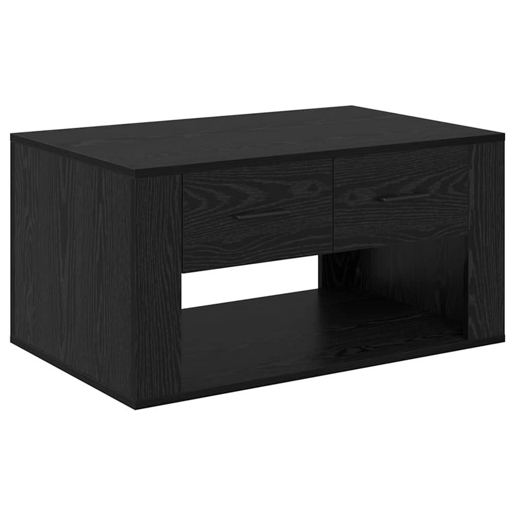 vidaXL Couchtisch Couchtisch Schwarz Eichen-Optik 80 x 50 x 40 cm Holzwerkstoff (1-St)