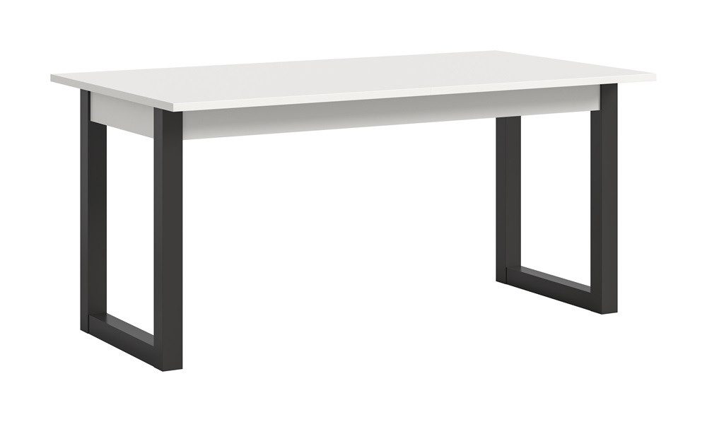 xonox.home Esstisch Esstisch Seattle, ausziehbar, weiß / grau, 150(190)x80, Küchentisch, Eiche Artisan
