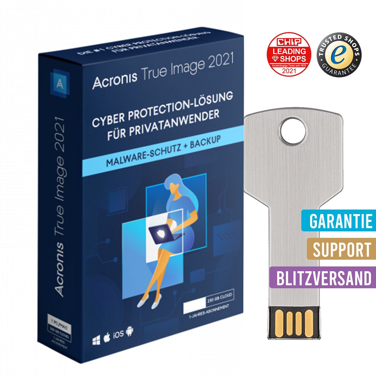 Acronis True Image 2021, 1 Gerät, auf USB-Stick, kostenloser Versand online  kaufen | OTTO