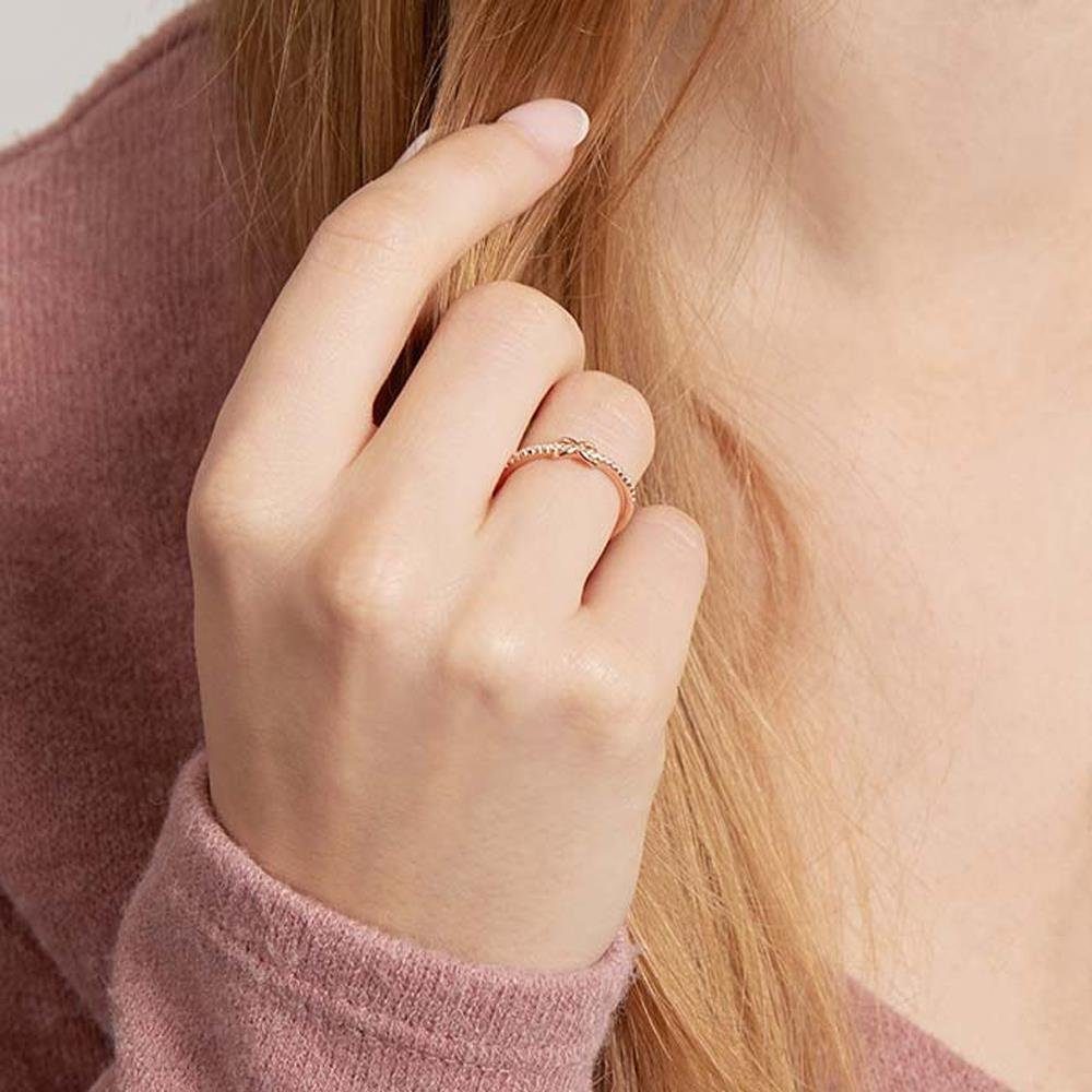 Unique Silberring Rosé mit Infinitysymbol und Zirkonia SR0310 günstig online kaufen