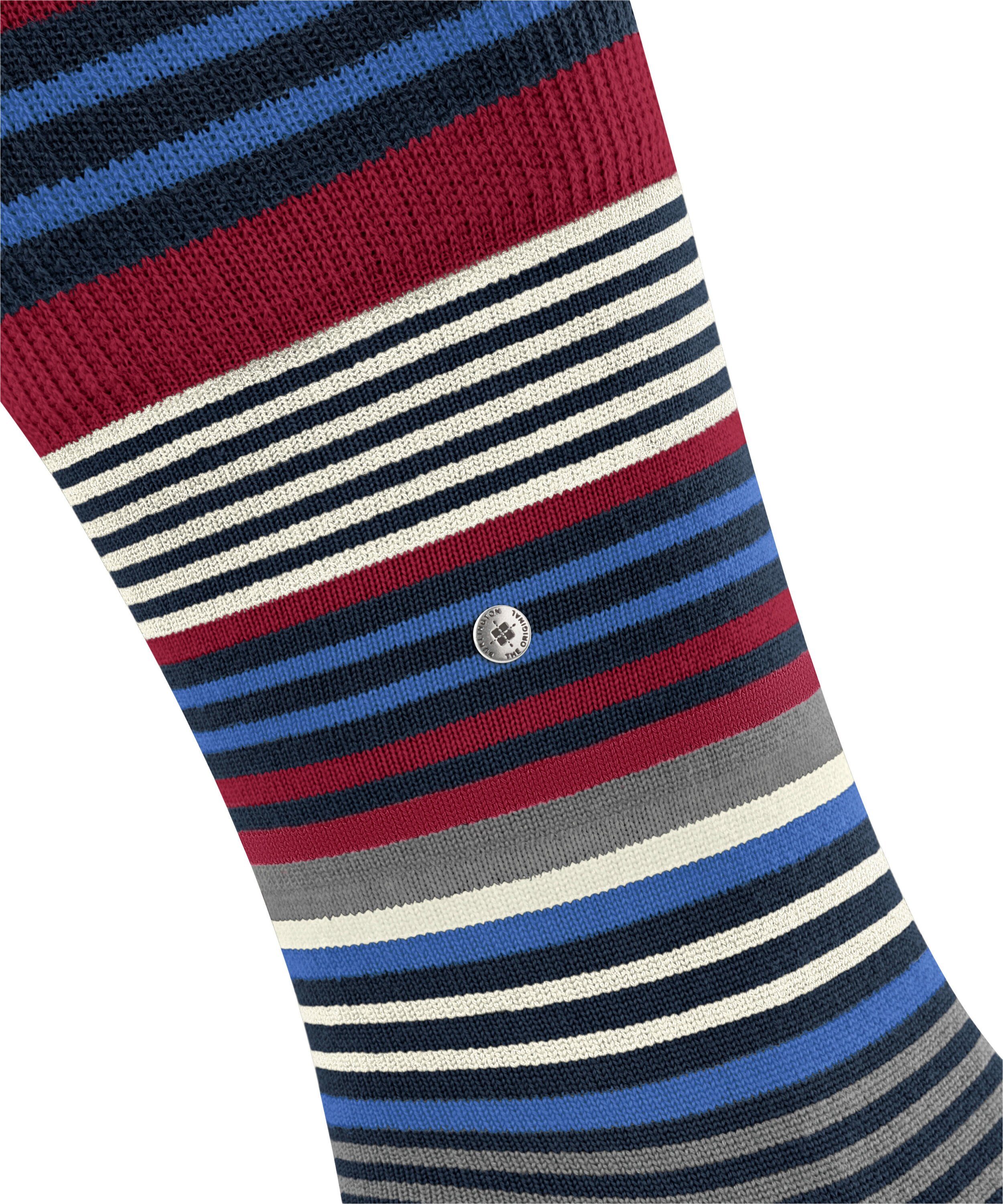 Burlington Socken Stripe (6120) (1-Paar) marine