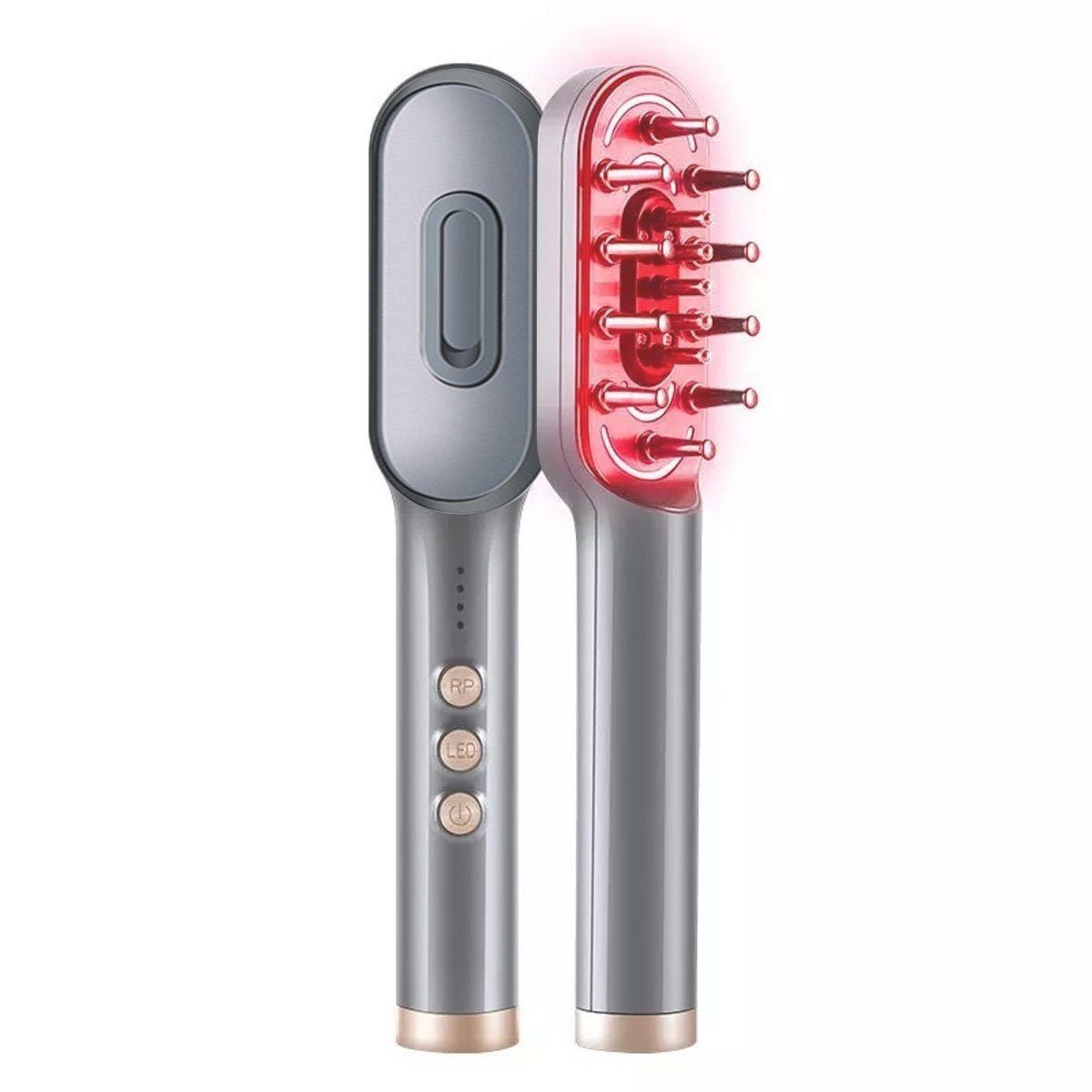 Elektrohaarbürste 6W Massage Haarkamm mit EMS-Mikrostrom,RF-Radiofrequenz,EP-Technologie
