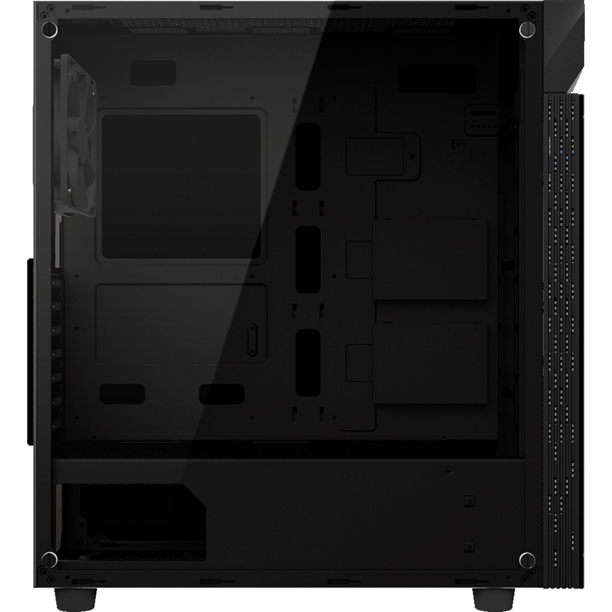 Gigabyte PC-Gehäuse GIGABYTE GB-C200G, Tower-Gehäuse, (Tempered Glass)