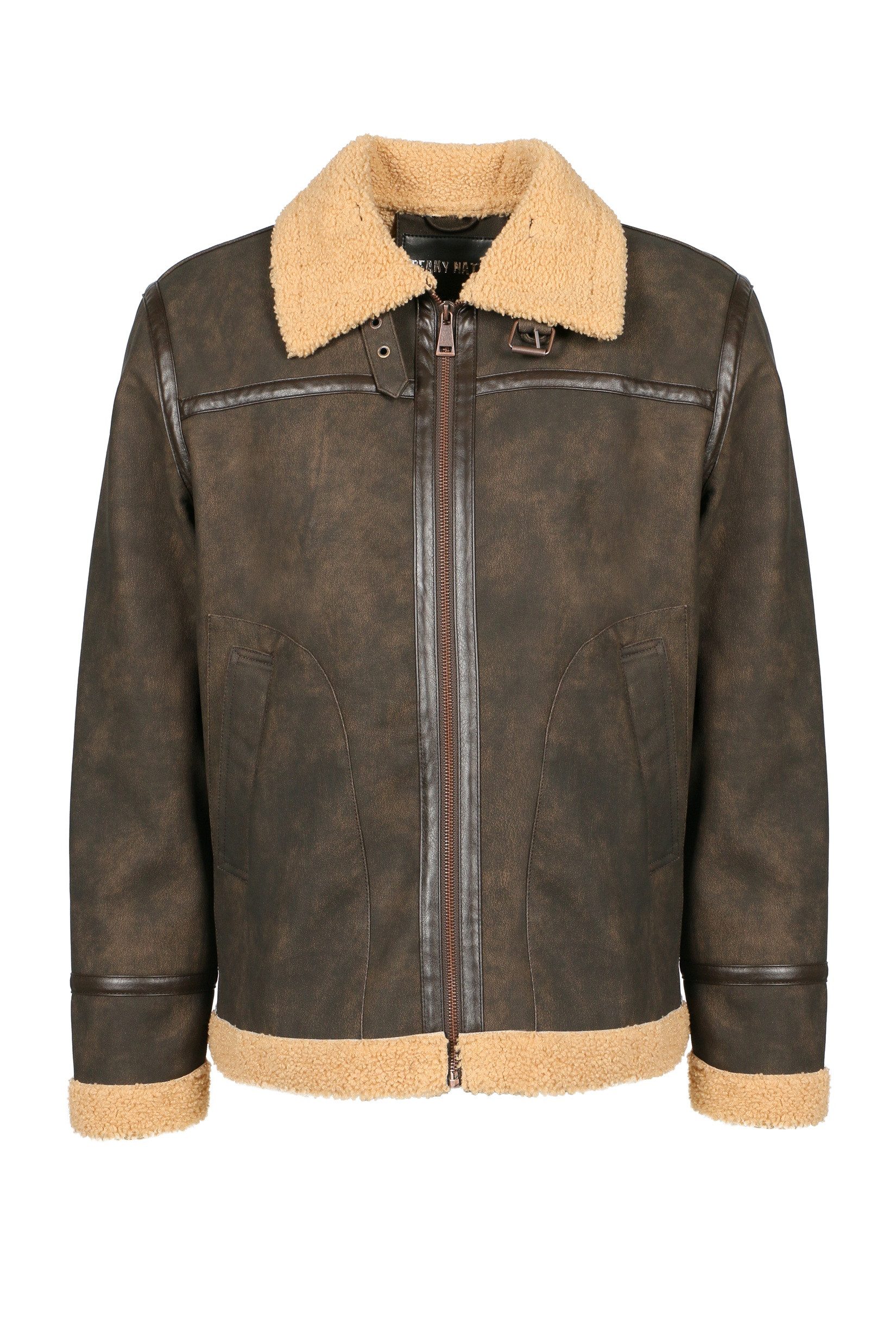 Freaky Nation Lederimitatjacke T-Zogon-RR