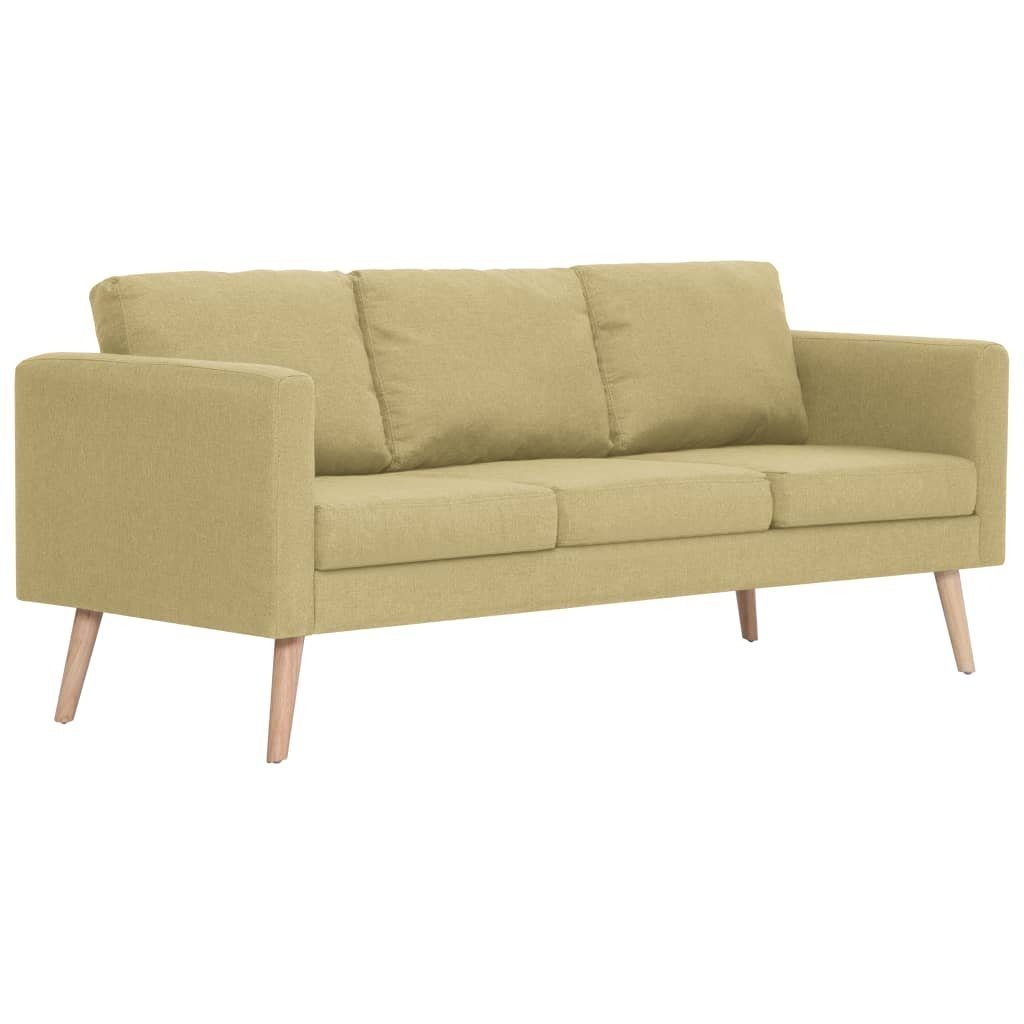 3-Sitzer-Sofa furnicato Grün Stoff 3-Sitzer