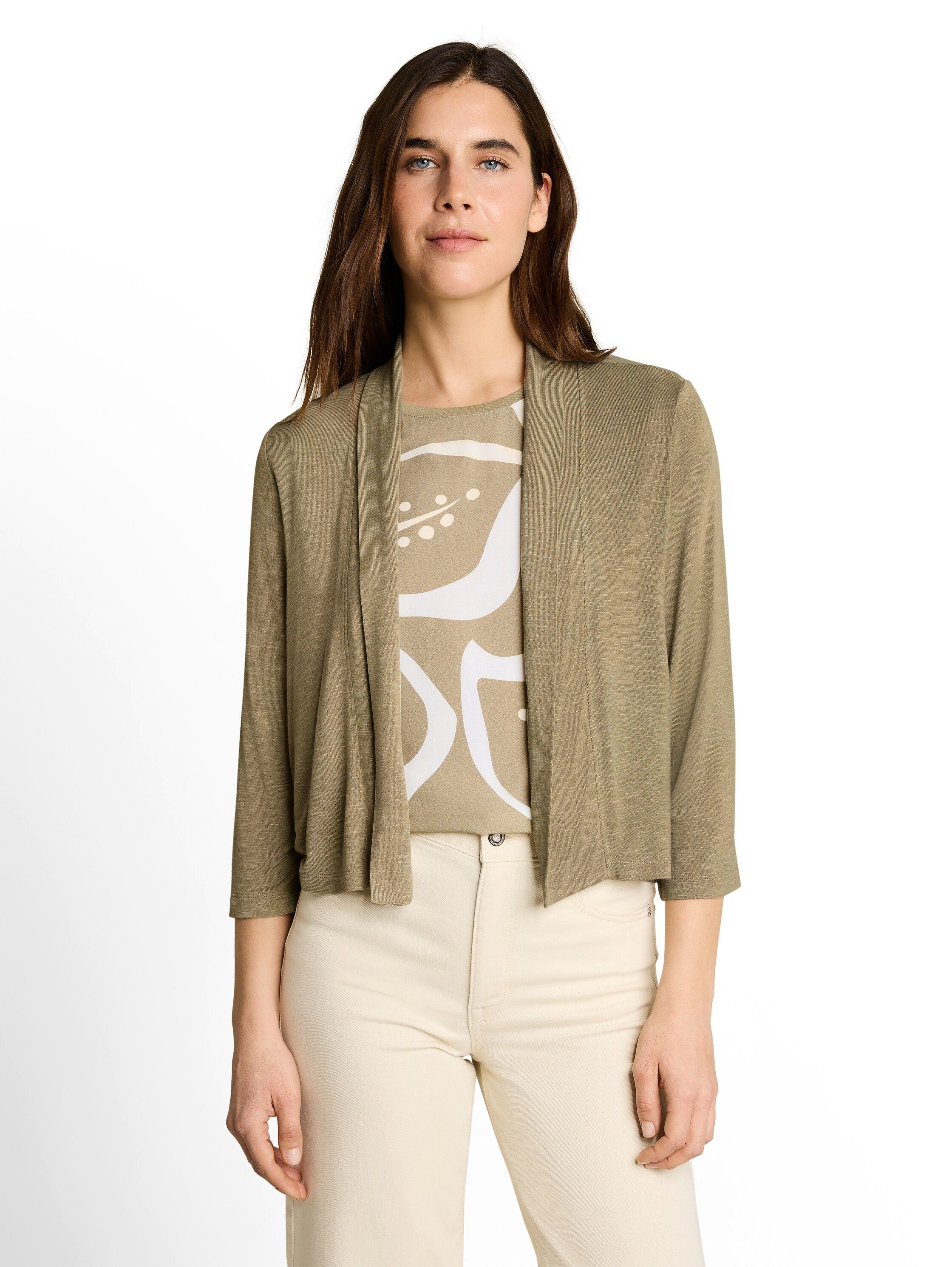 TOM TAILOR Cardigan Offene Strickjacke mit 3/4.Arm